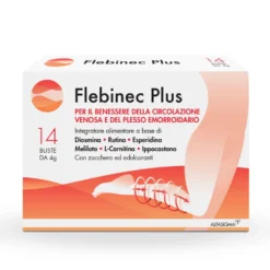 Alfasigma Flebinec Plus - Integratore per il microcircolo e la circolazione venosa, 14 bustine