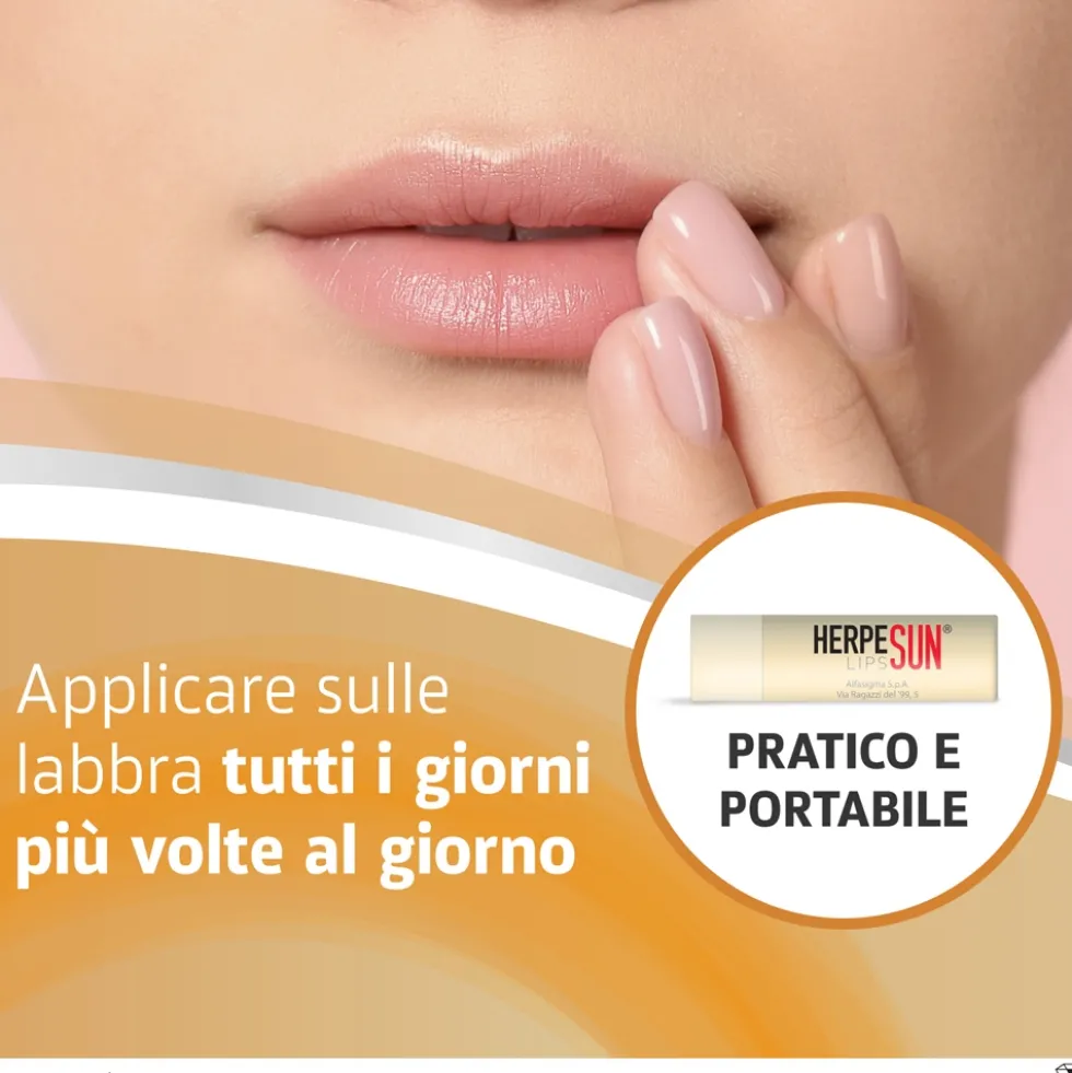 Alfasigma Herpesun Defend Stick Protettivo Labbra SPF20, 5ml