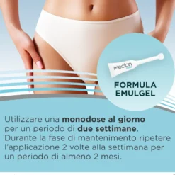 Alfasigma Meclon Idra - Emulgel idratante per la secchezza vaginale, 7 monodose da 5 ml