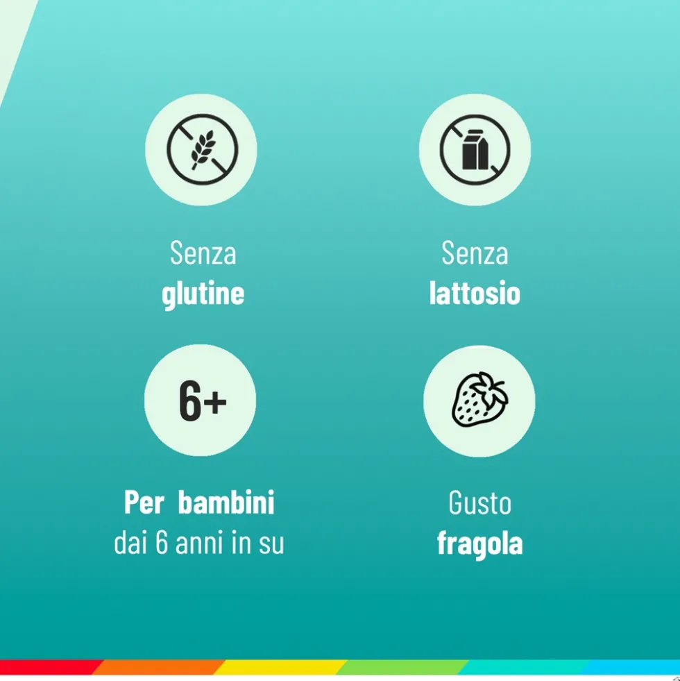 Alfasigma NeoBorocillina Gola Junior Gusto Fragola, 15 Pastiglie Gommose