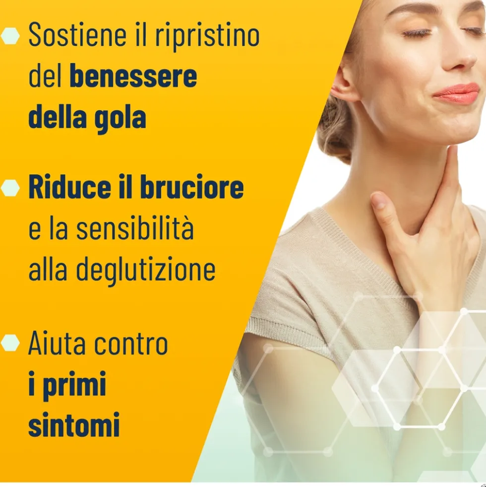 Alfasigma NeoBorocillina Propolmiele+ - Pastiglie per la gola al miele e limone, 16 pastiglie