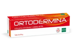 Alfasigma Ortodermina 5% Crema Lidocaina cloridrato Anestetico delle Mucose, 50g