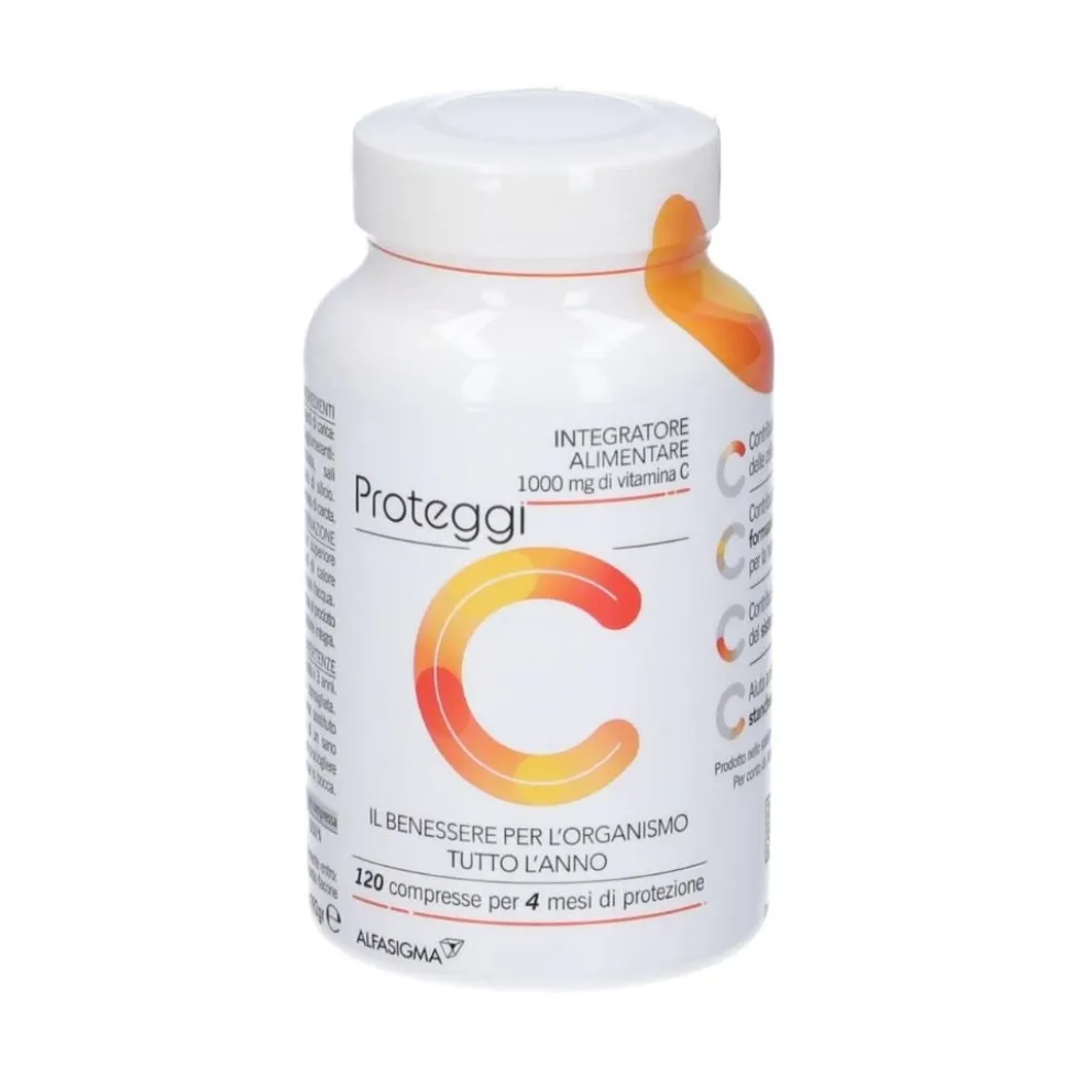 Alfasigma Proteggi C Integratore 1000mg Vitamina C, 120 Compresse