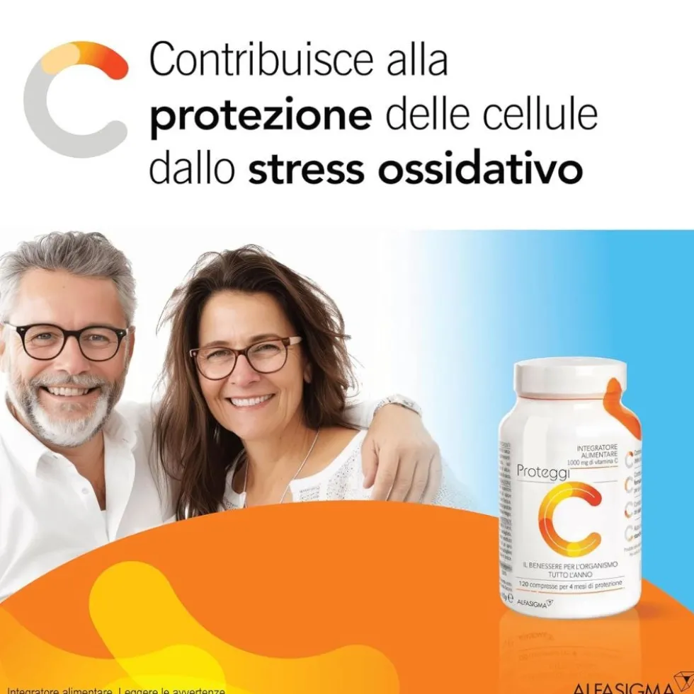 Alfasigma Proteggi C Integratore 1000mg Vitamina C, 120 Compresse