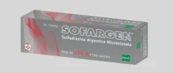 Alfasigma Sofargen 1% Crema Sulfadiazina Argentica Micronizzata Trattamento Antibatterico Locale, 120g