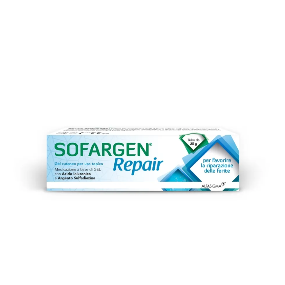 Alfasigma Sofargen - Repair Gel Cutaneo per Uso Topico, 25g