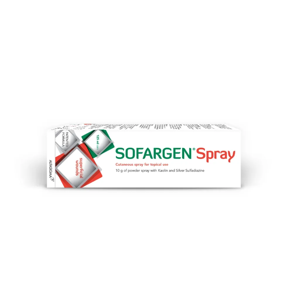 Alfasigma Sofargen - Spray Medicazione In Polvere Spray, 125 ml 10g