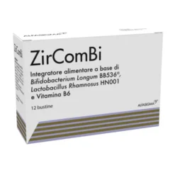 Alfasigma ZirComBi - Integratore per la flora intestinale e il sistema immunitario, 12 bustine