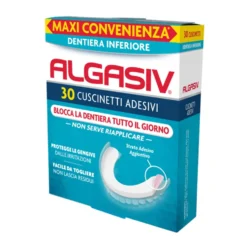 Algasiv Adesivo Per Protesi Dentaria Inferiore, 30 Adesivi