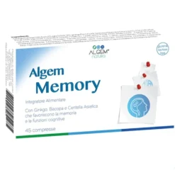 Algem Natura Algem Memory - Algem Memory integratore alimentare per la memoria, 45 compresse