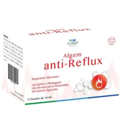 Algem Natura AntiReflux - Anti reflux integratore alimentare per il reflusso, 12 bustine da 10 ml