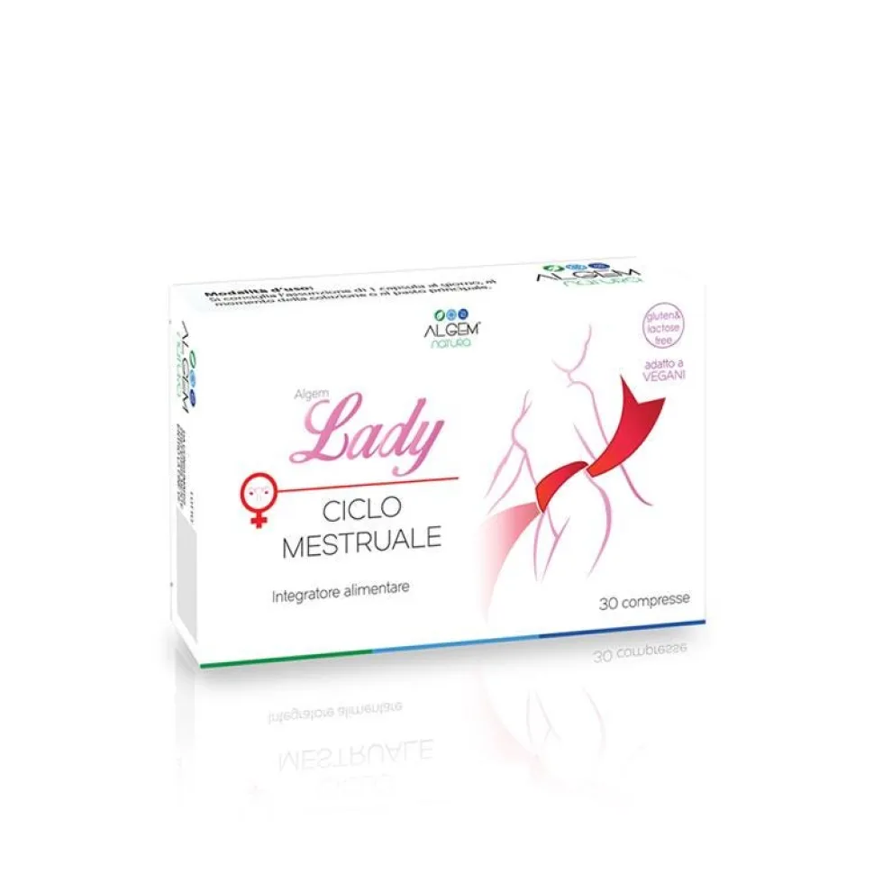 Algem Natura Lady Ciclo Mestruale Integratore Alimentare, 30 Compresse