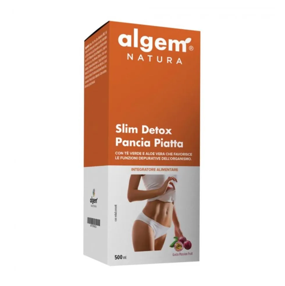 Algem Natura Slim Detox Pancia Piatta Integratore Alimentare, 500ml