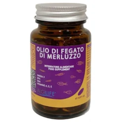 Algilife Olio di Fegato di Merluzzo Integratore Alimentare, 60 Softgel
