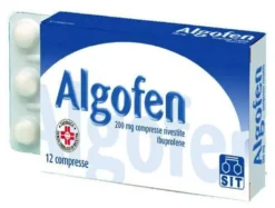Algofen 200mg antidolorifico per il mal di testa e i dolori mestruali, 12 compresse