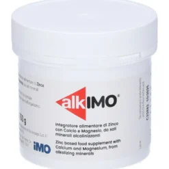 Alkimo Polvere calcio magnesio zinco - Integratore alimentare in polvere, 150g