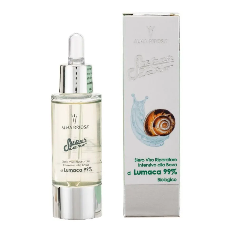 Alma Briosa SuperSiero Siero Viso Riparatore Intensivo alla Bava di Lumaca 99%, 30ml