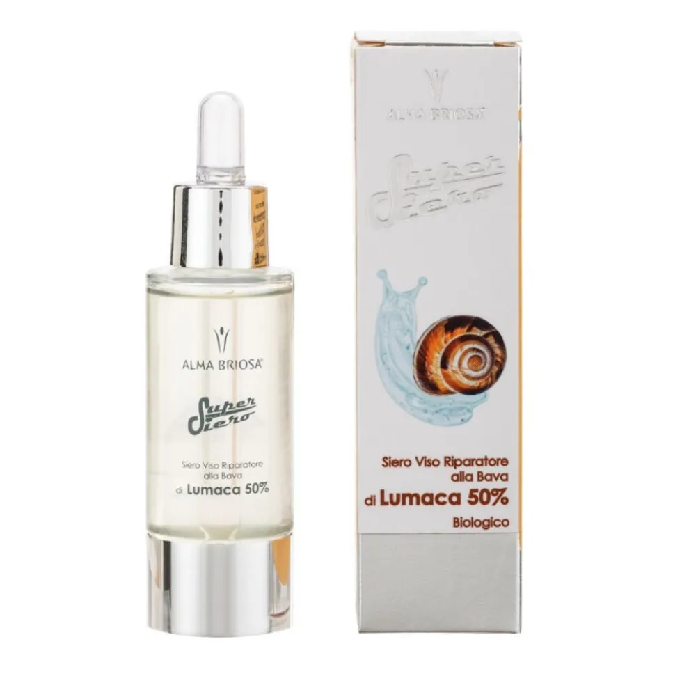 Alma Briosa SuperSiero Siero Viso Riparatore Intensivo alla Bava di Lumaca 50%, 30ml