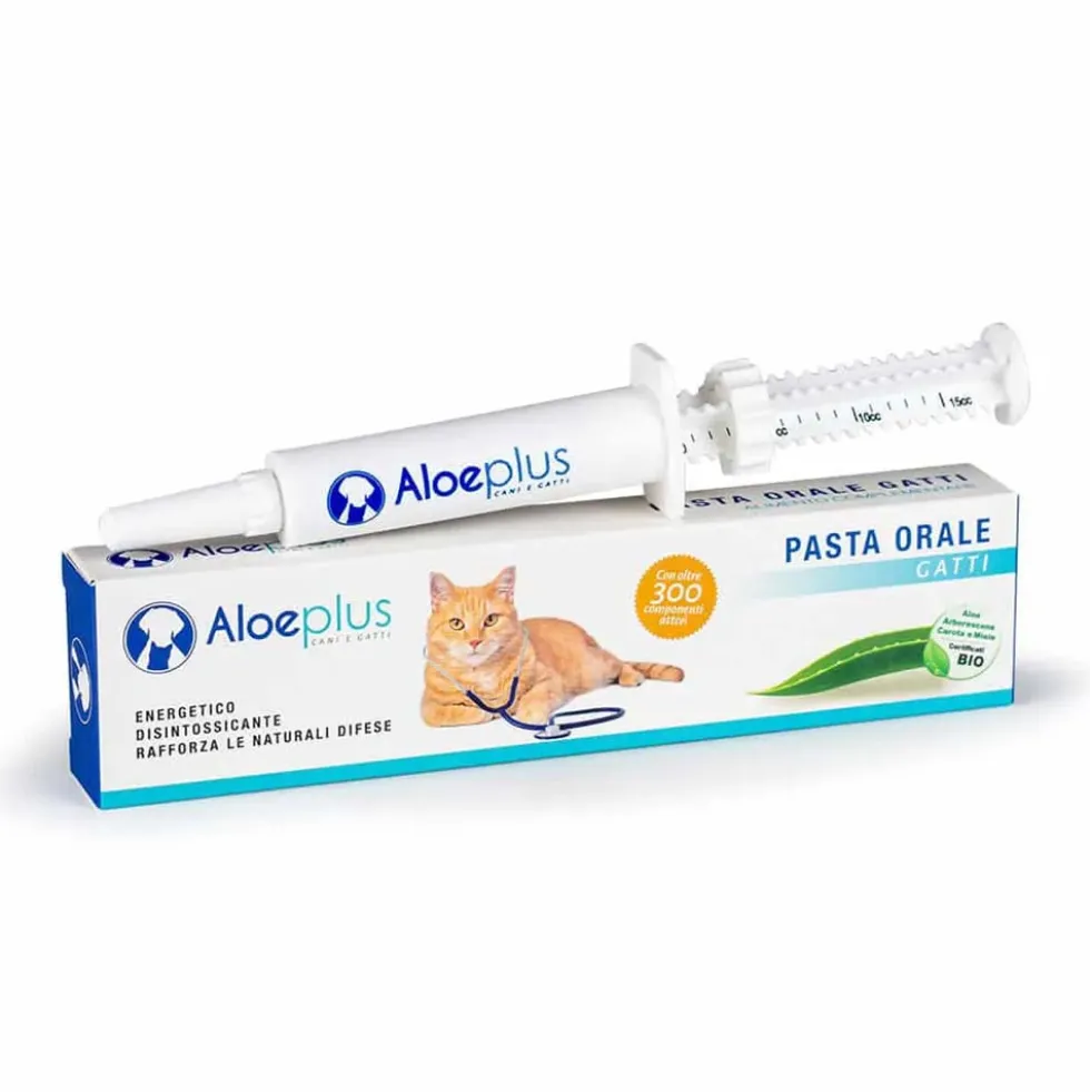 Aloe Plus Pasta Orale per Gatti Energetica Detossinante, 15ml