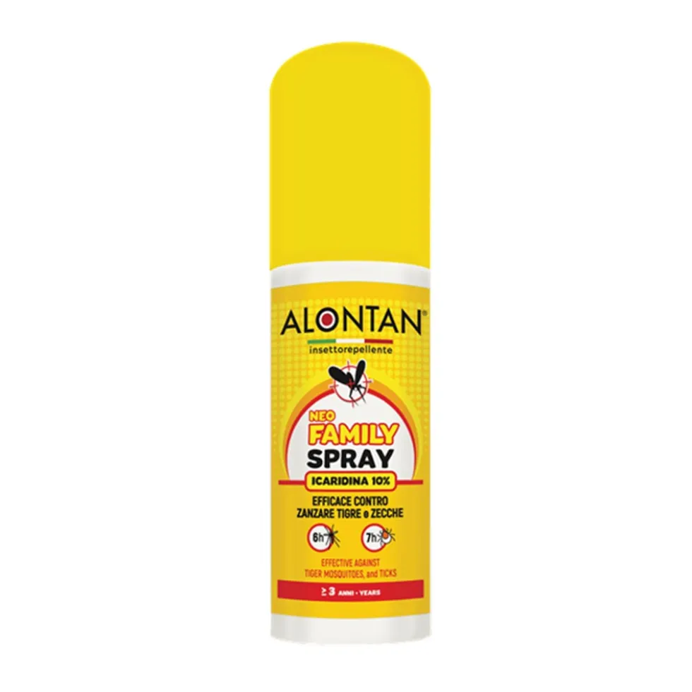 Alontan Neo Family - Spray insettorepellente per la protezione da zanzare e zecche, 75 ml