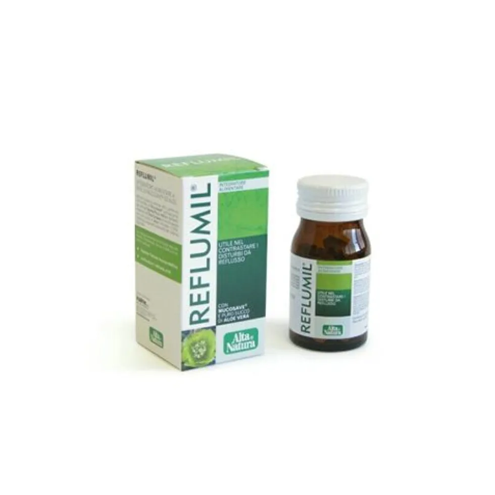 Alta Natura Reflumil - Integratore alimentare per il reflusso e la digestione, 30 compresse