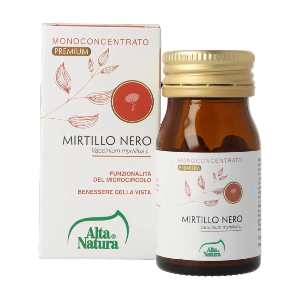 Alta Natura Terranata - Monoconcentrato Mirtillo Nero 450mg, 60 Compresse