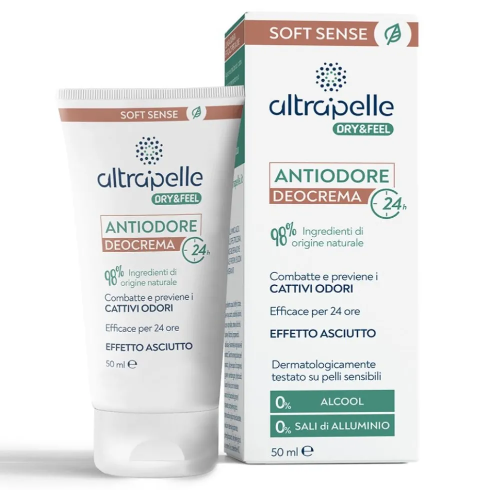 Altrapelle Dry & Feel - Antiodore Deocrema Deodorante, 50ml