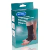 Alvita Cavigliera regolabile nera (20-22 cm) - Supporto per le caviglie gonfie e i dolori, 1 pezzo