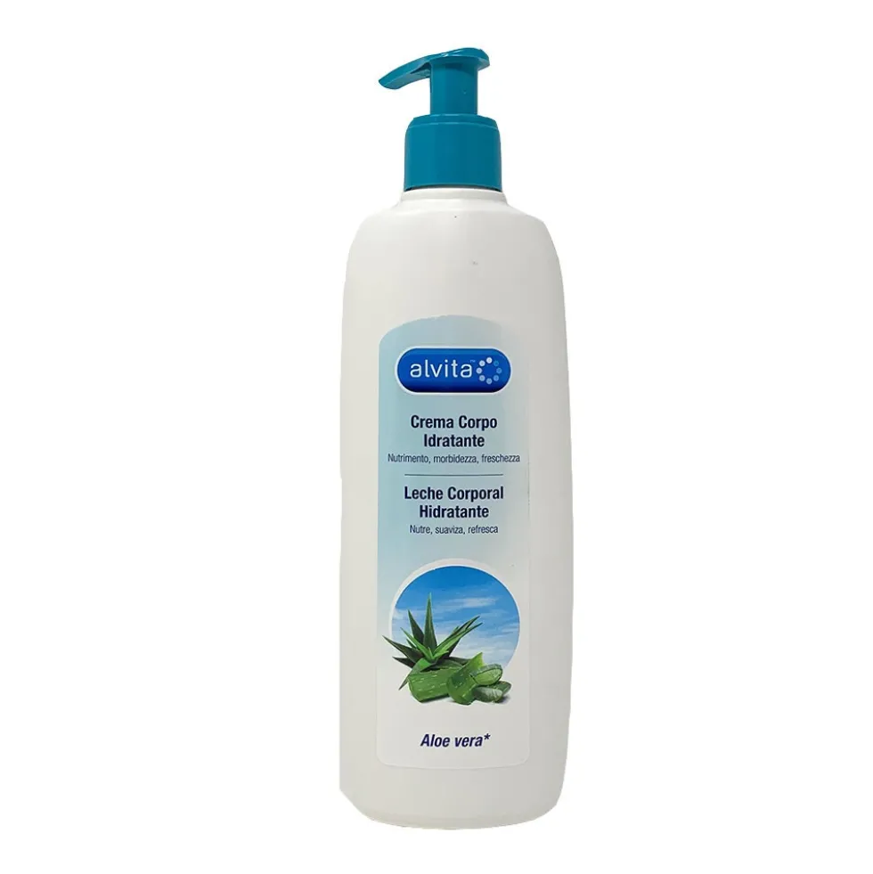 Alvita Crema Corpo Idratante All'Aloe Vera, 400ml