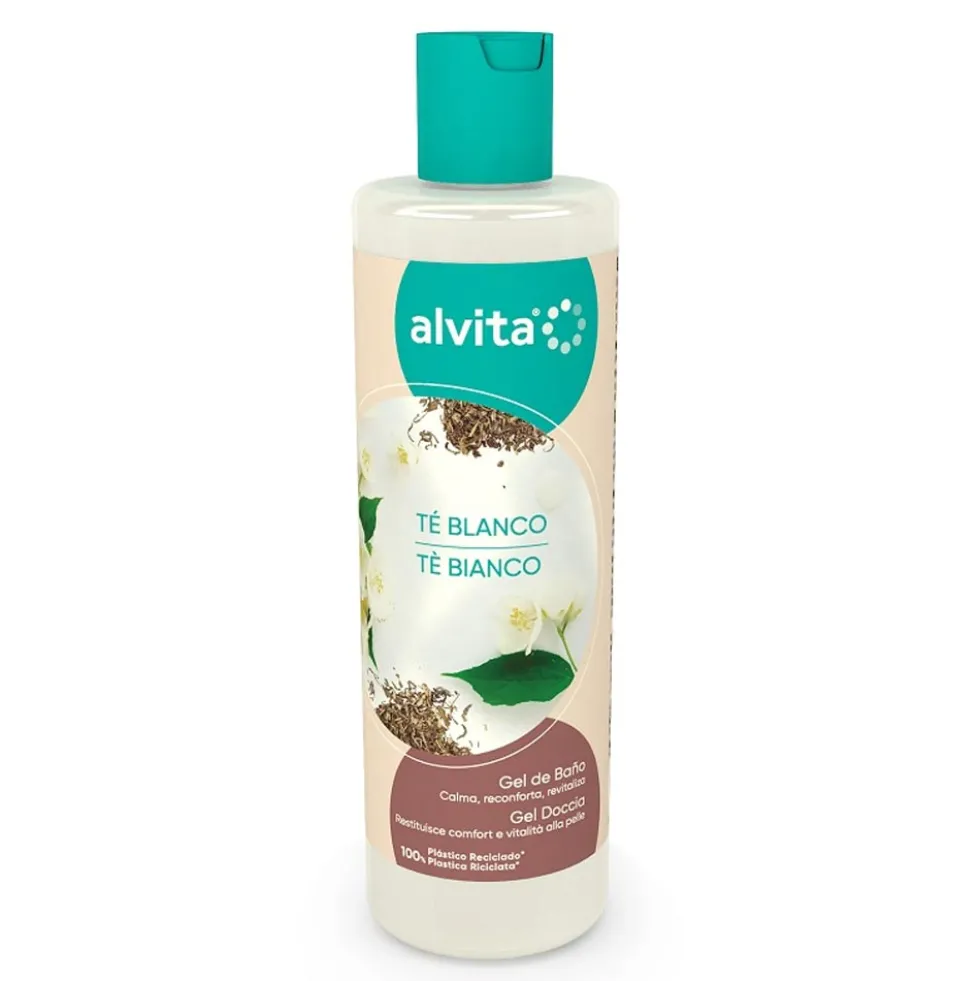 Alvita Gel Doccia al Té Bianco, 300ml