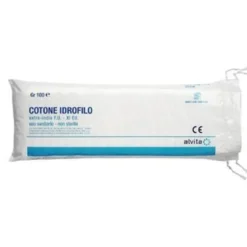 Alvita Ovatta Cotone Idrofilo Extra India Chirurgico Assorbente 100 g