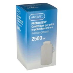 Alvita Prontotest - Contenitore monouso per la raccolta delle urine 24 ore, 2500 ml