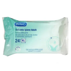 Alvita Salviette Detergenti e Purificanti Adulti, 24 salviettine