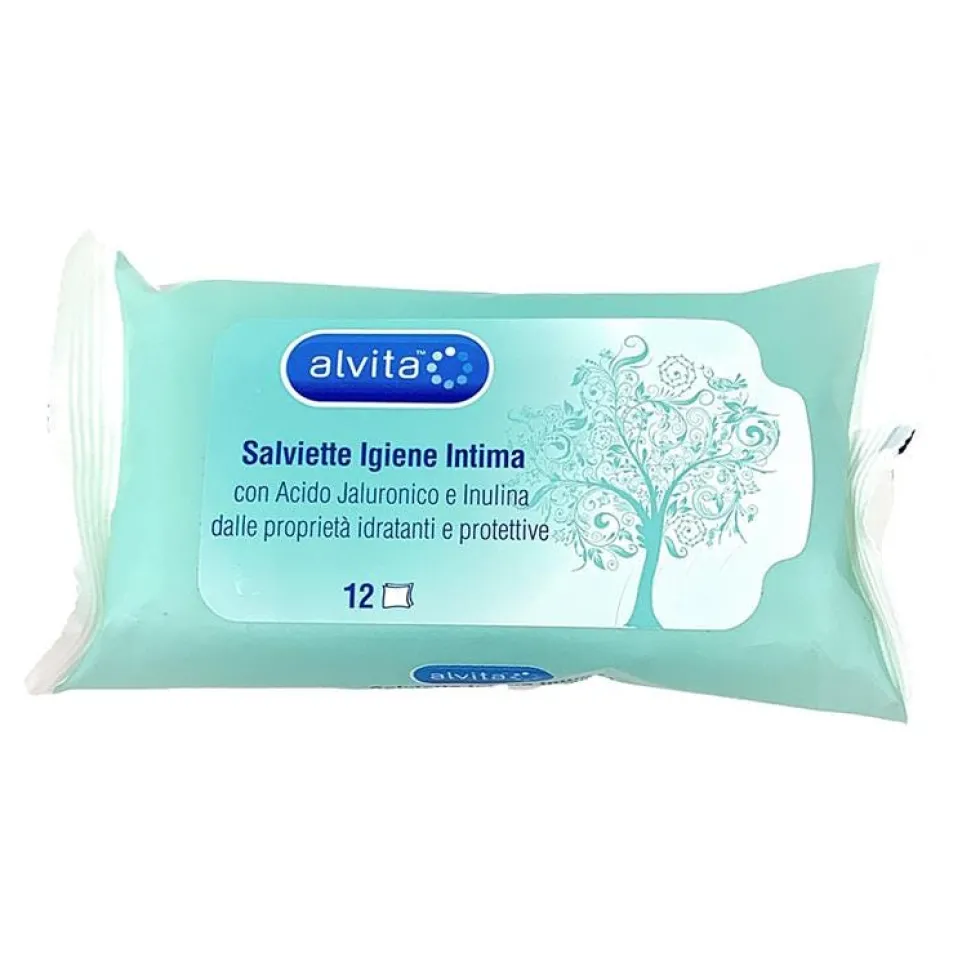 Alvita Salviette Igiene Intima Idratanti E Protettive, 12 Pezzi