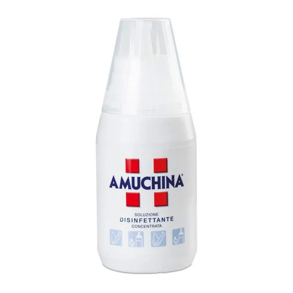 Amuchina Soluzione Disinfettante Concentrata - Disinfettante per frutta, verdura e oggetti, 250 ml