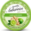 Anberries Gola e Voce Pastiglie Gommose Lime e Zenzero, 50g