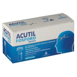 Angelini Acutil Fosforo Advance - Integratore per la memoria e la concentrazione, 10 flaconcini