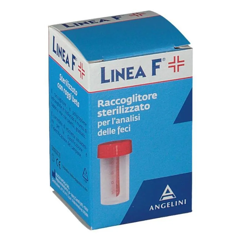 Angelini Linea F Raccoglitore Sterile per Analisi Feci, 60ml