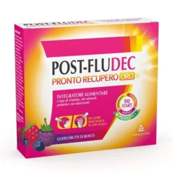 Angelini Postfludec Pronto Recupero Oro - Integratore alimentare energetico, 12 bustine