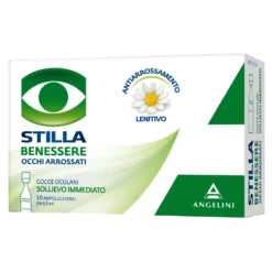 Angelini Stilla Benessere - Gocce oculari lenitive per il benessere degli occhi arrossati, 10 ampolle
