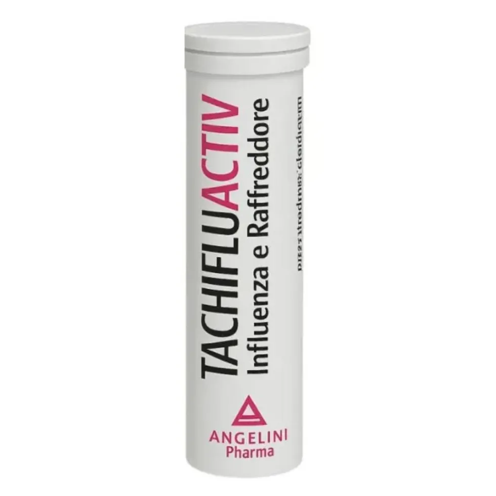 Angelini Tachifluactiv Influenza e Raffreddore - Compresse per i sintomi influenzali, 10 compresse