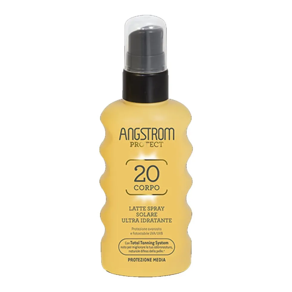Angstrom Protect SPF20 Latte Spray Solare Ultra Idratante Corpo, 175ml