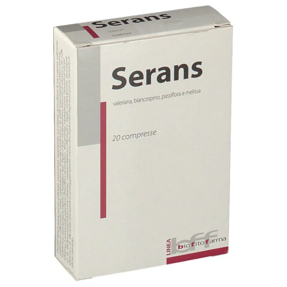 Anseris Farma Serans Integratore Alimentare per l'Ansia, 20 Compresse