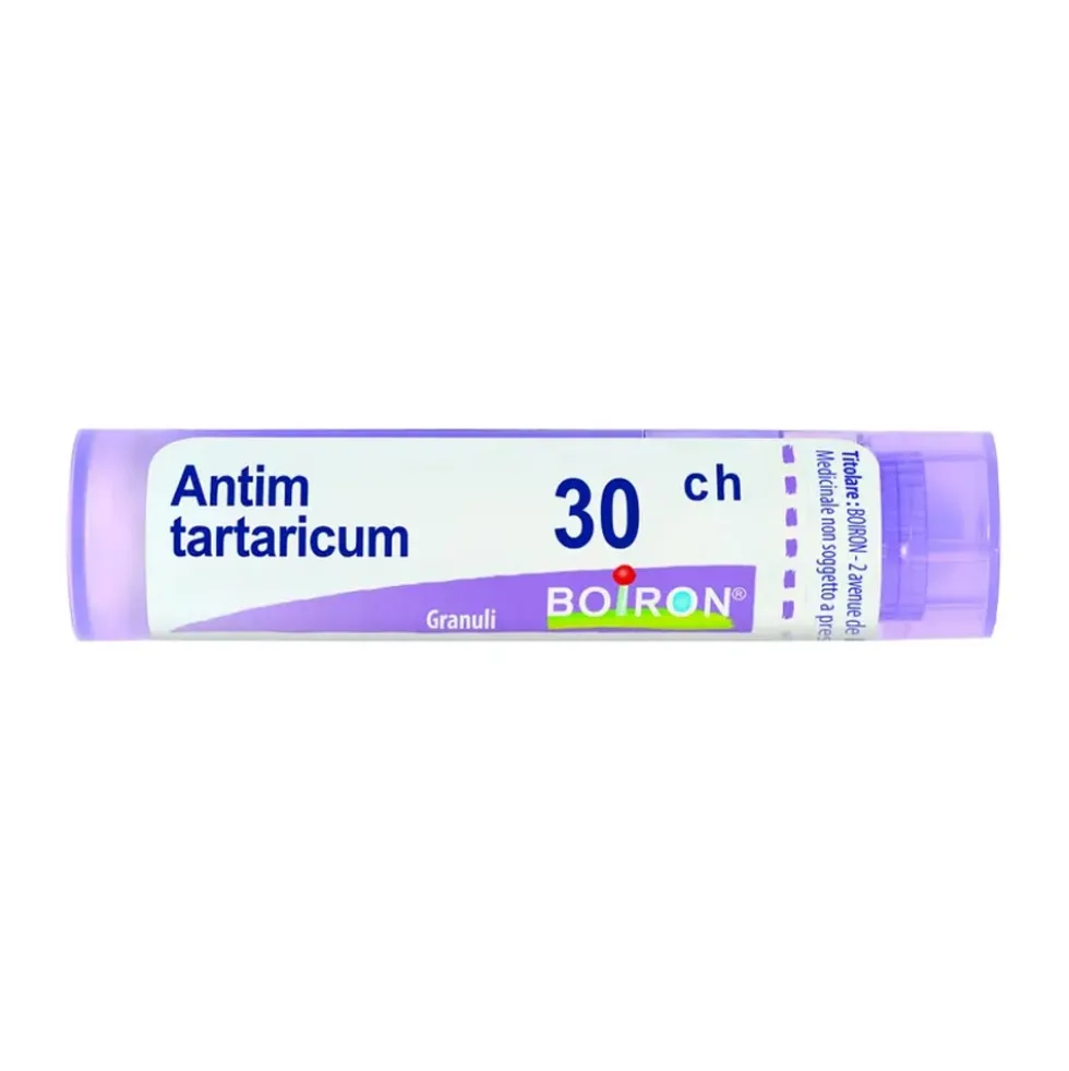 Antimonium Tartaricum Boiron 30CH Medicinale Omeopatico in Granuli, 4g