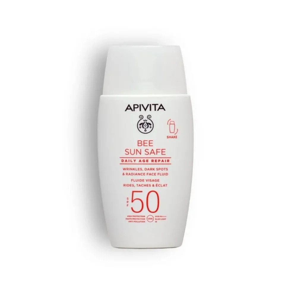 Apivita Bee Sun Safe - Daily Age Repair SPF50 Fluido Solare, 50ml