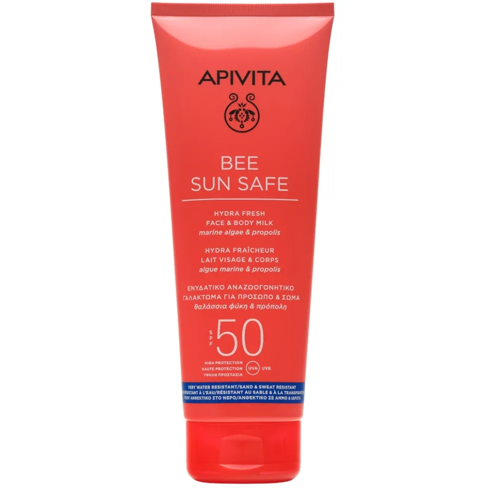 Apivita Bee Sun Safe - Hydra Fresh Latte Viso e Corpo SPF50, 200ml