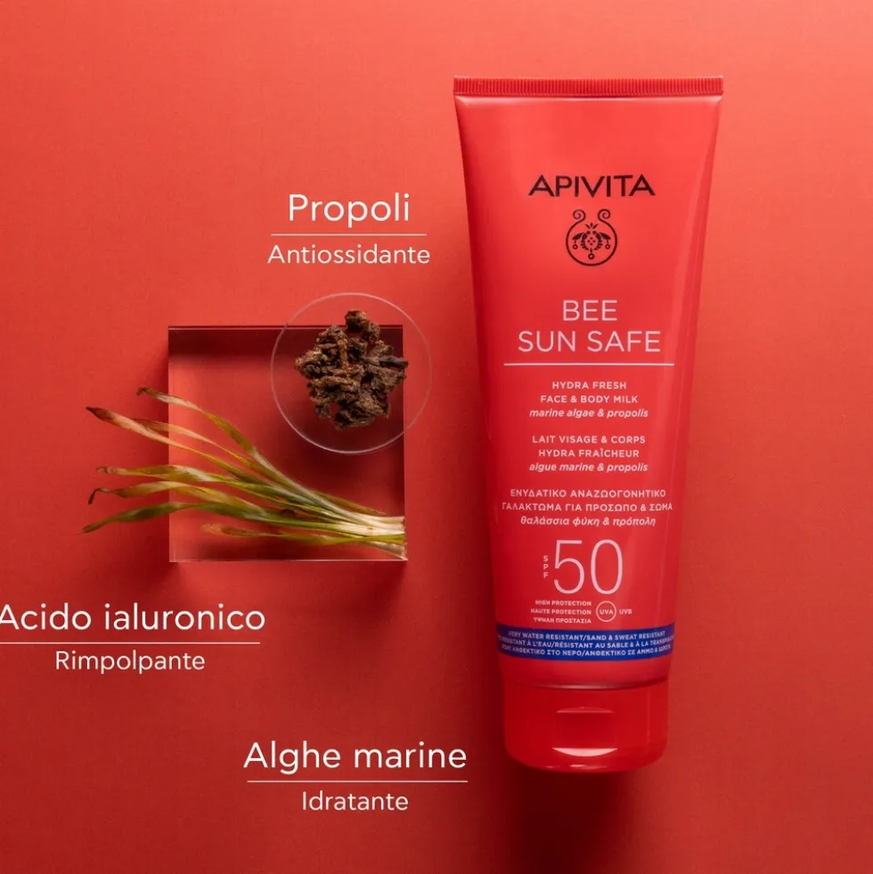 Apivita Bee Sun Safe - Hydra Fresh Latte Viso e Corpo SPF50, 200ml