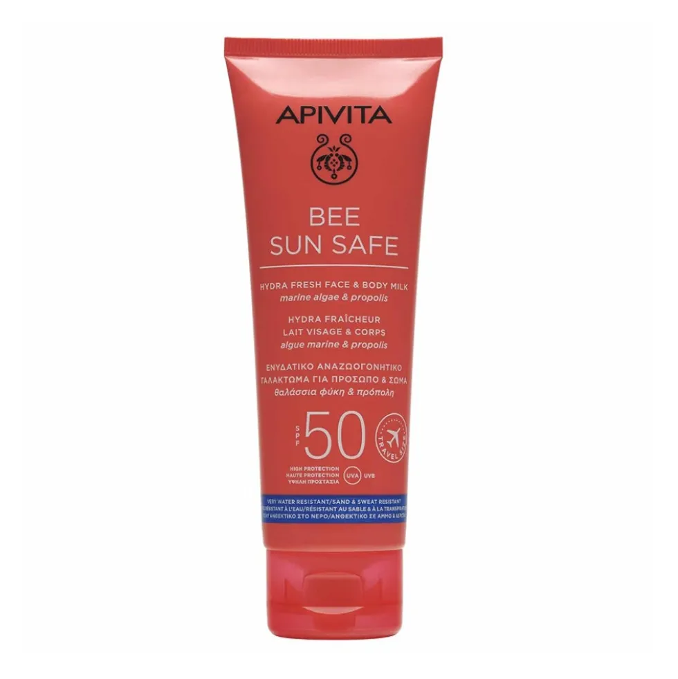 Apivita Bee Sun Safe - Hydra Fresh Latte Viso e Corpo SPF50, 100ml