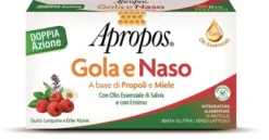 Apropos Gola Naso - Integratore alimentare per il benessere di gola e naso, 16 pastiglie