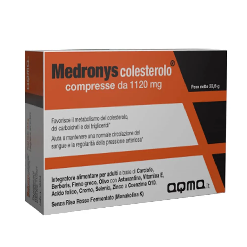 Aqma Medronys Colesterolo Integratore Alimentare, 60 Compresse
